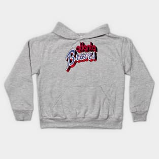 Atlanta Braves 3D - Hank Aaron era 1970s Logo Kids Hoodie